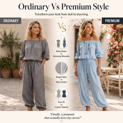 Dam axelbar jumpsuit