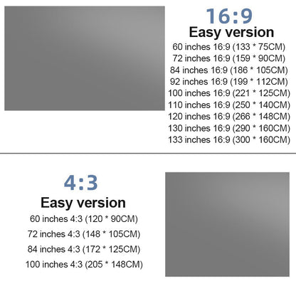 Proyector portátil 4K pantalla de sala resistente a la luz