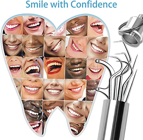 🔥Juego de palillos de dientes de acero inoxidable 7pcs