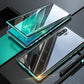 [🔥precio más bajo ]Caja de teléfono móvil de doble cara de vidrio templado magnético para Samsung