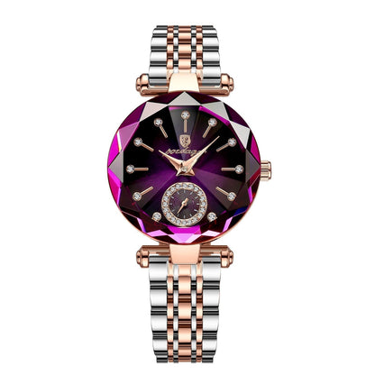 Relojes de lujo para mujer, reloj de pulsera femenino de cuarzo resistente al agua de acero inoxidable, regalo para niñas + caja